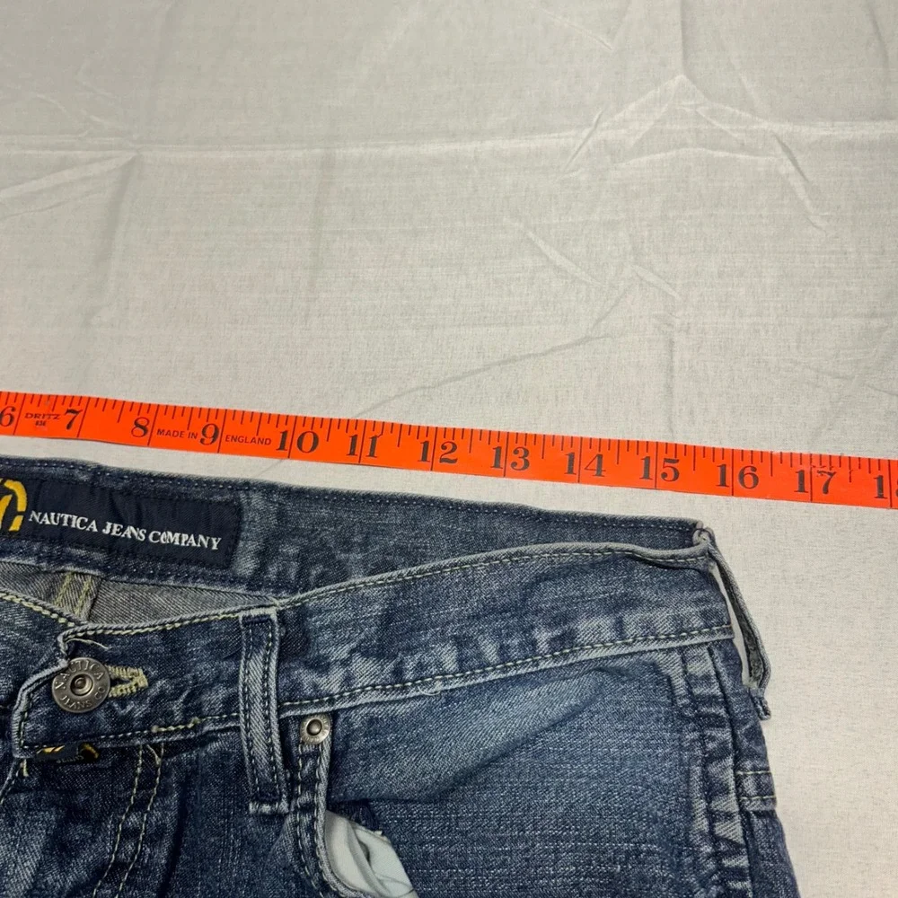 Nautica Jeans Co Mens 34x32 Blue Denim Relaxed Straight Leg Pants VDR TR1 - Picture 8 of 10